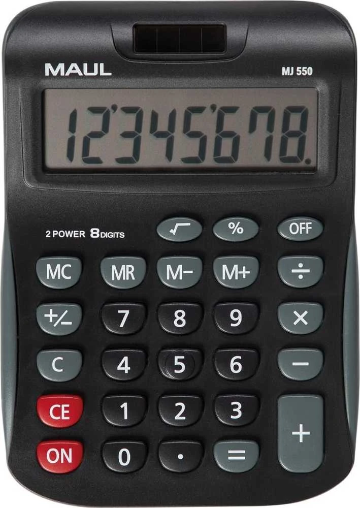 Stalinis skaičiuotuvas MAUL MJ 550, juodas korpusas