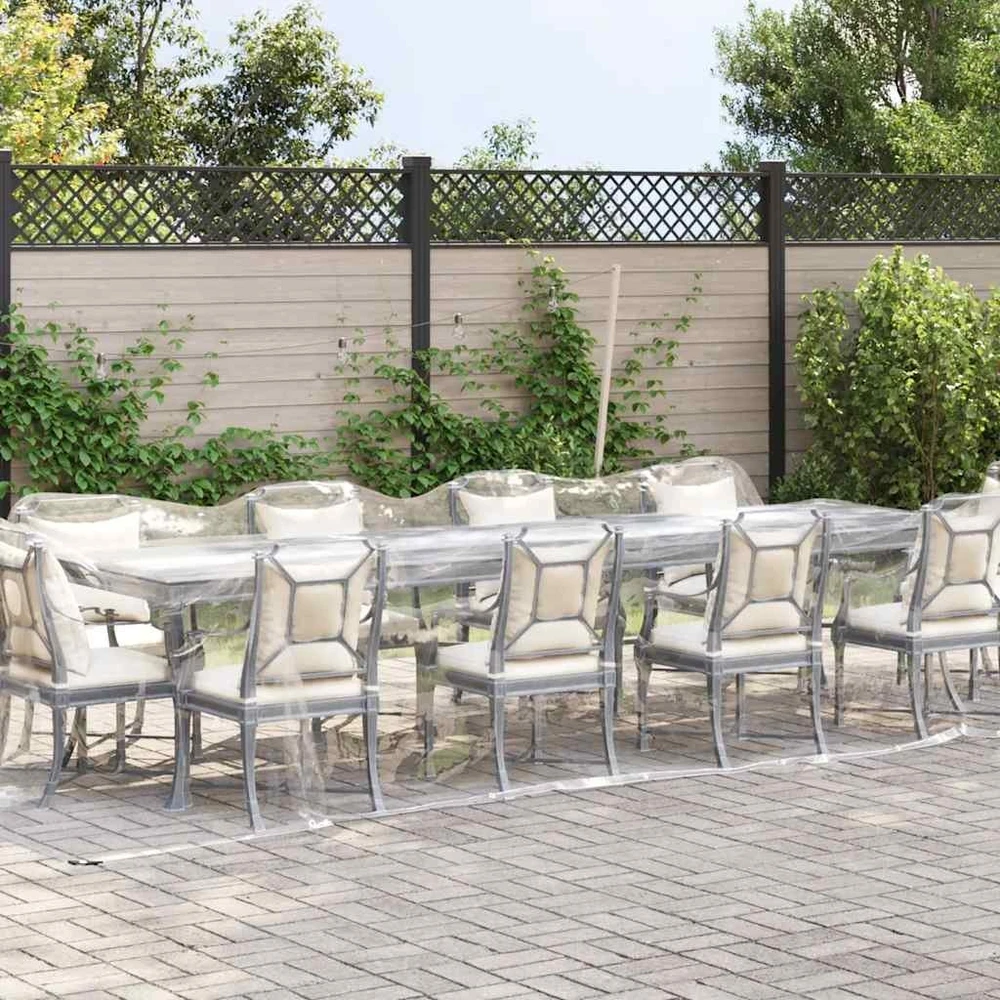 Skaidrus brezentas su kilpomis 3x8 m PVC