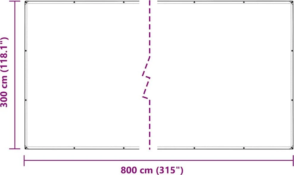 Skaidrus brezentas su kilpomis 3x8 m PVC