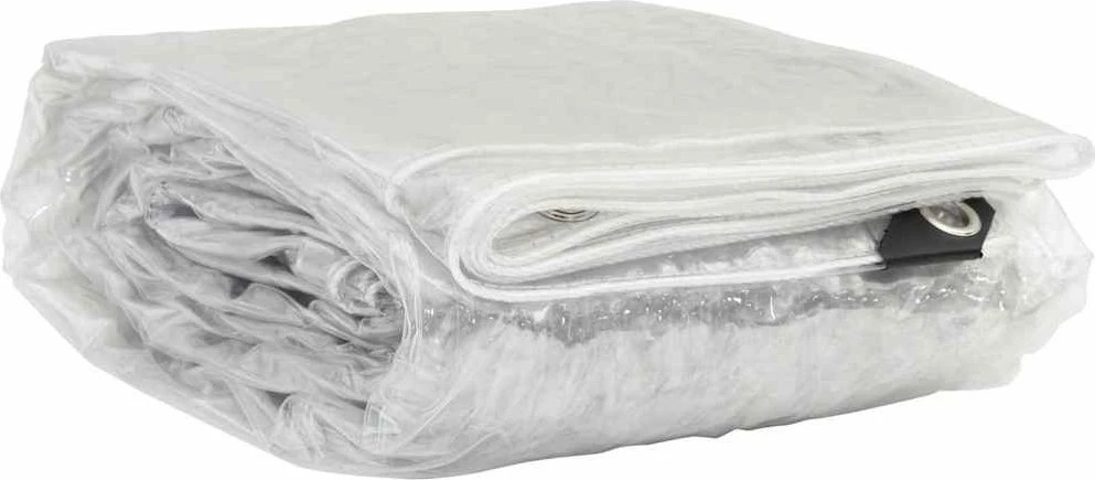 Skaidrus brezentas su kilpomis 3x8 m PVC