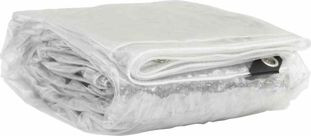Skaidrus brezentas su ąselėmis 4x4 m PVC