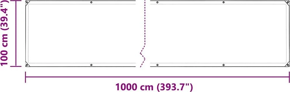 Skaidrus brezentas su ąselėmis 1x10 m PVC