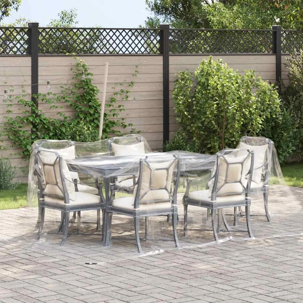 Skaidrus brezentas su kilpelėmis, 3x3 m, PVC