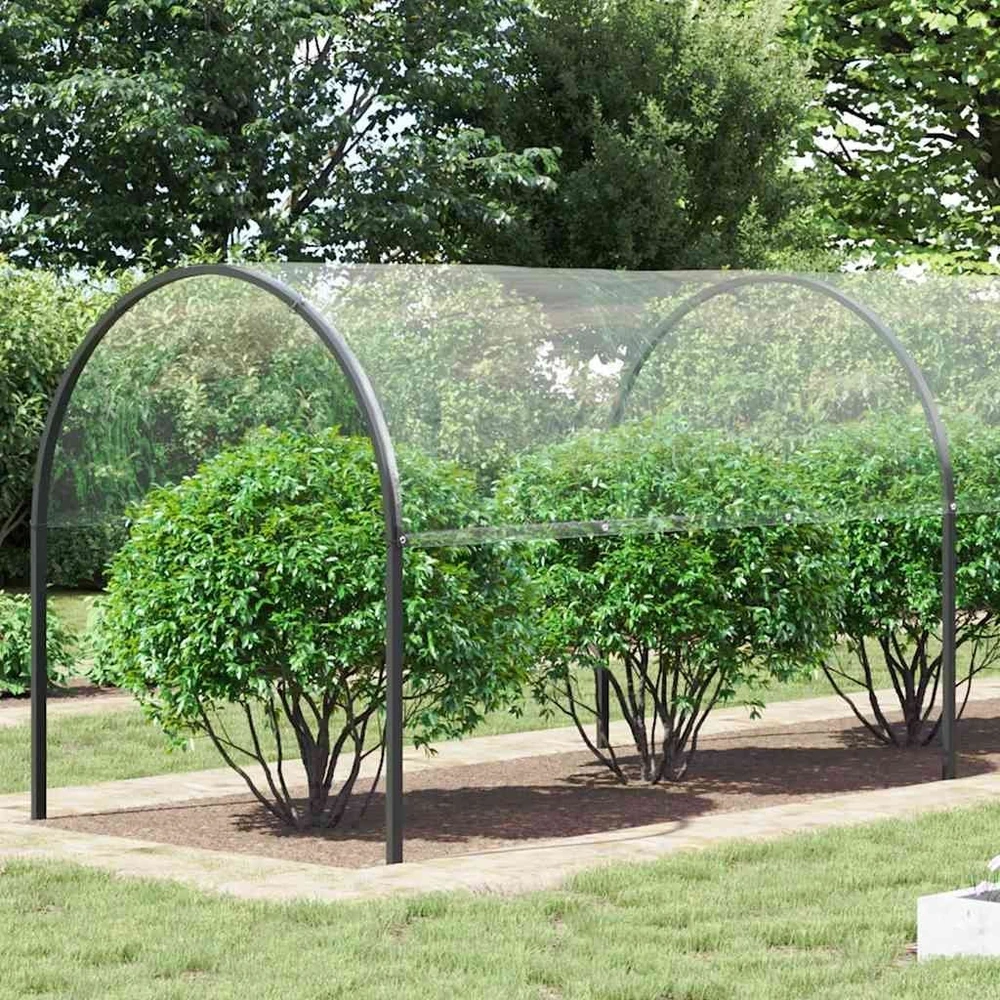 Skaidrus brezentas su ąselėmis 4x12 m PVC