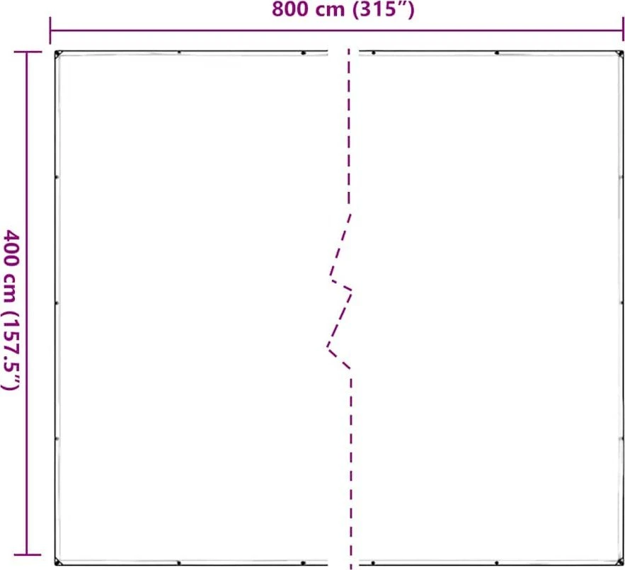 Skaidrus brezentas su ąselėmis 4x8 m PVC