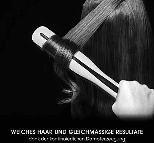 „L'Oreal Professionnel SteamPod“ elektrinis mini garinis plaukų tiesintuvas, juodas/baltas