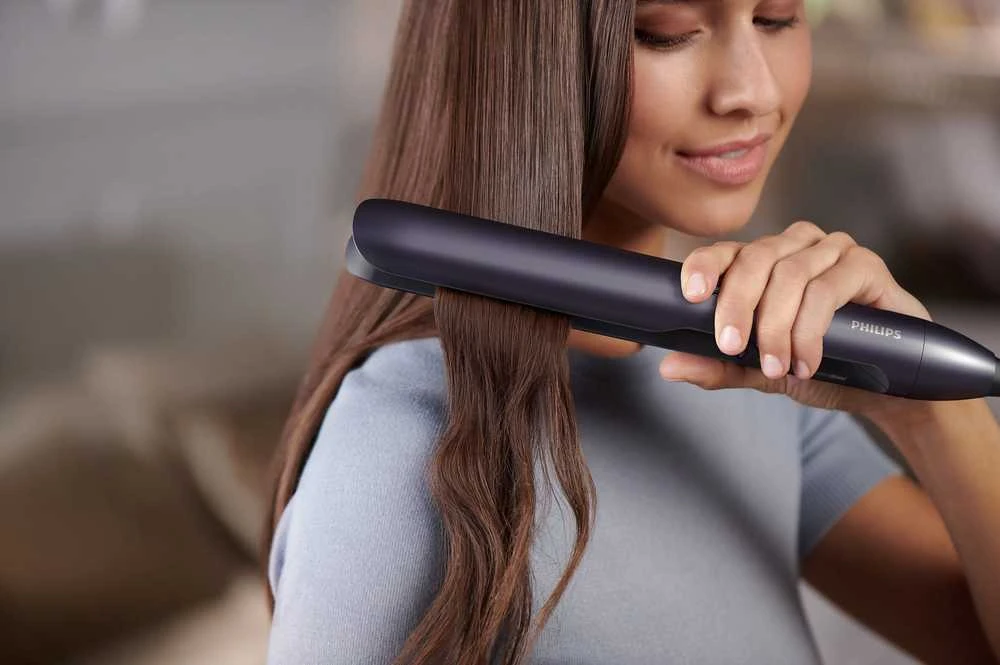 Philips | Plaukų tiesinimo žnyplės | BHS752/00 | Garantija 24 mėn. | Ceramic heating system | Ionic function | Ekranas LED | Temperature (max) 230 °C | Number of heating levels 12 | Metallic Dark Violetinė