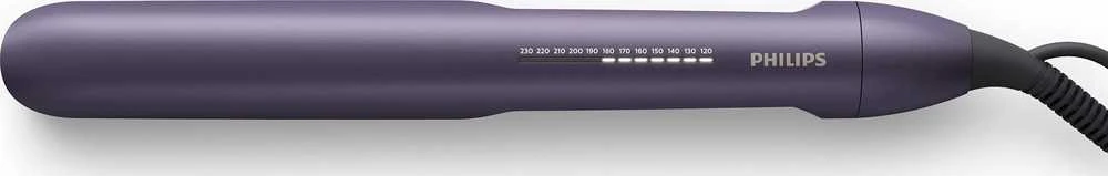 Philips | Plaukų tiesinimo žnyplės | BHS752/00 | Garantija 24 mėn. | Ceramic heating system | Ionic function | Ekranas LED | Temperature (max) 230 °C | Number of heating levels 12 | Metallic Dark Violetinė