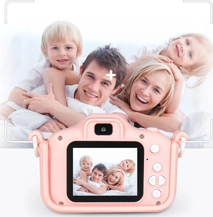SKAITMENINĖ KAMEROS VAIKAMS MILKY Rožinis MOUSE + ŽAIDIMAI
