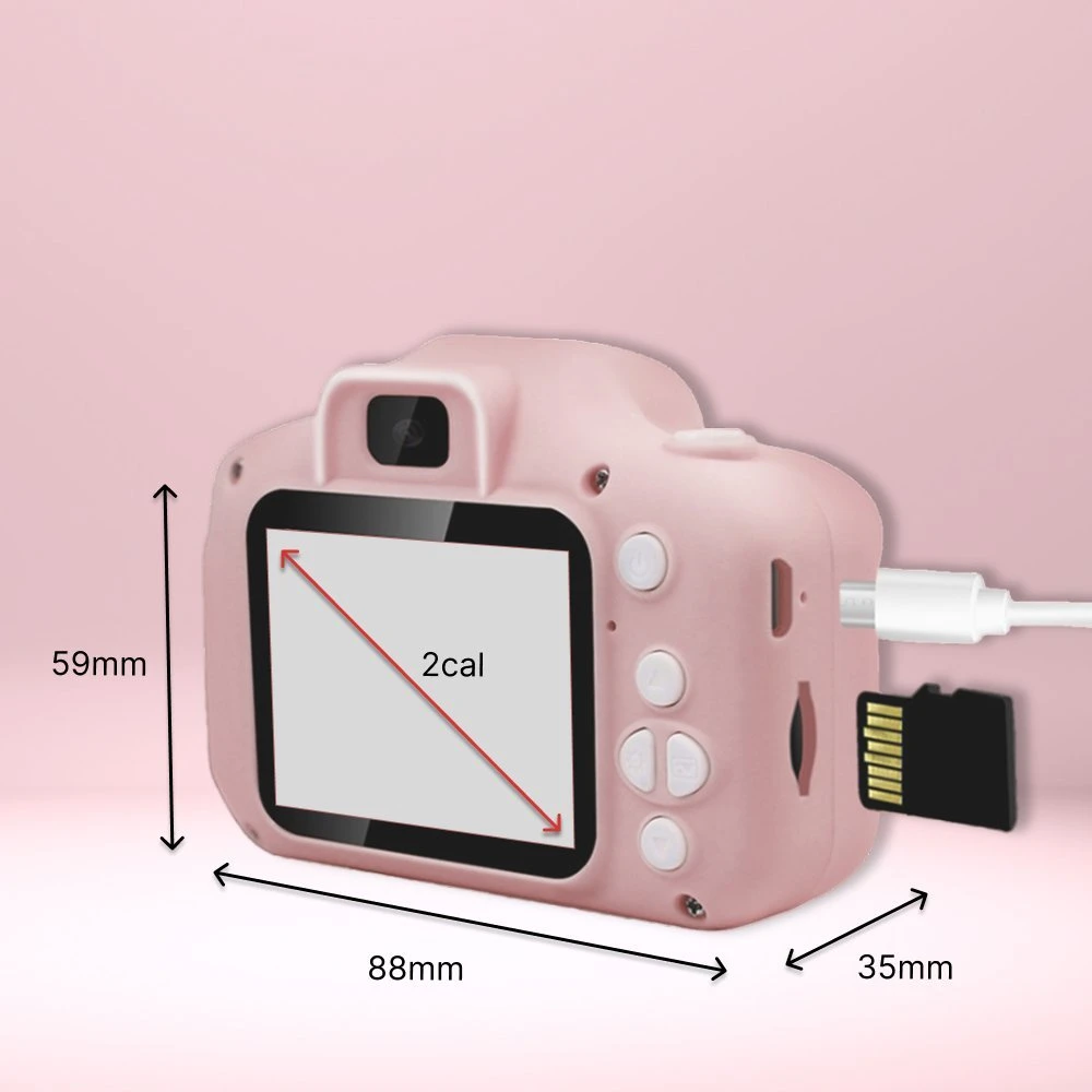 SKAITMENINĖ KAMEROS VAIKAMS MILKY Rožinis MOUSE + ŽAIDIMAI