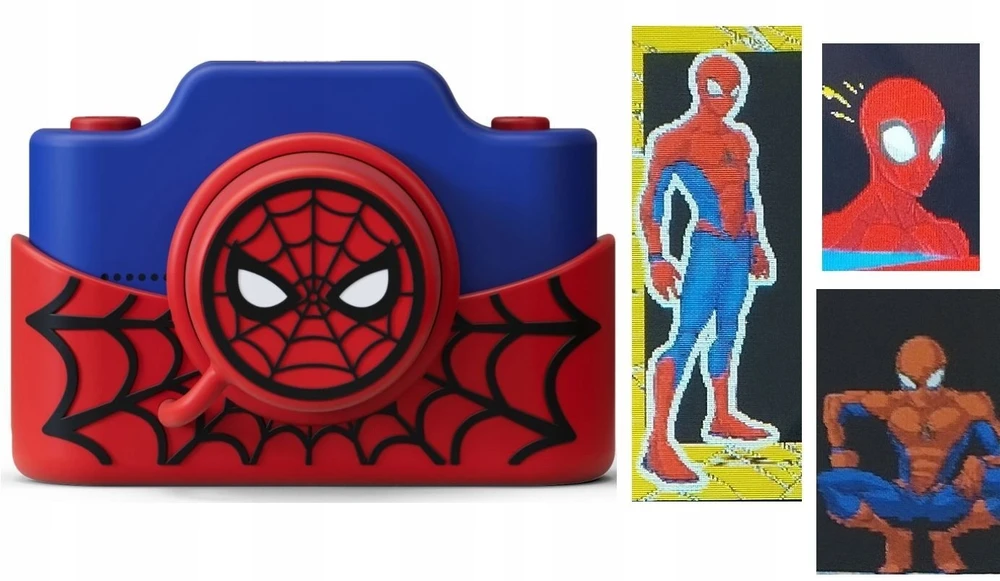 4Cv Mobile Skaitmeninis Aparat 32mp 1080p 3" Hd 2x Obiektyw Selfie + Karta 32gb / Model K / Spider-man