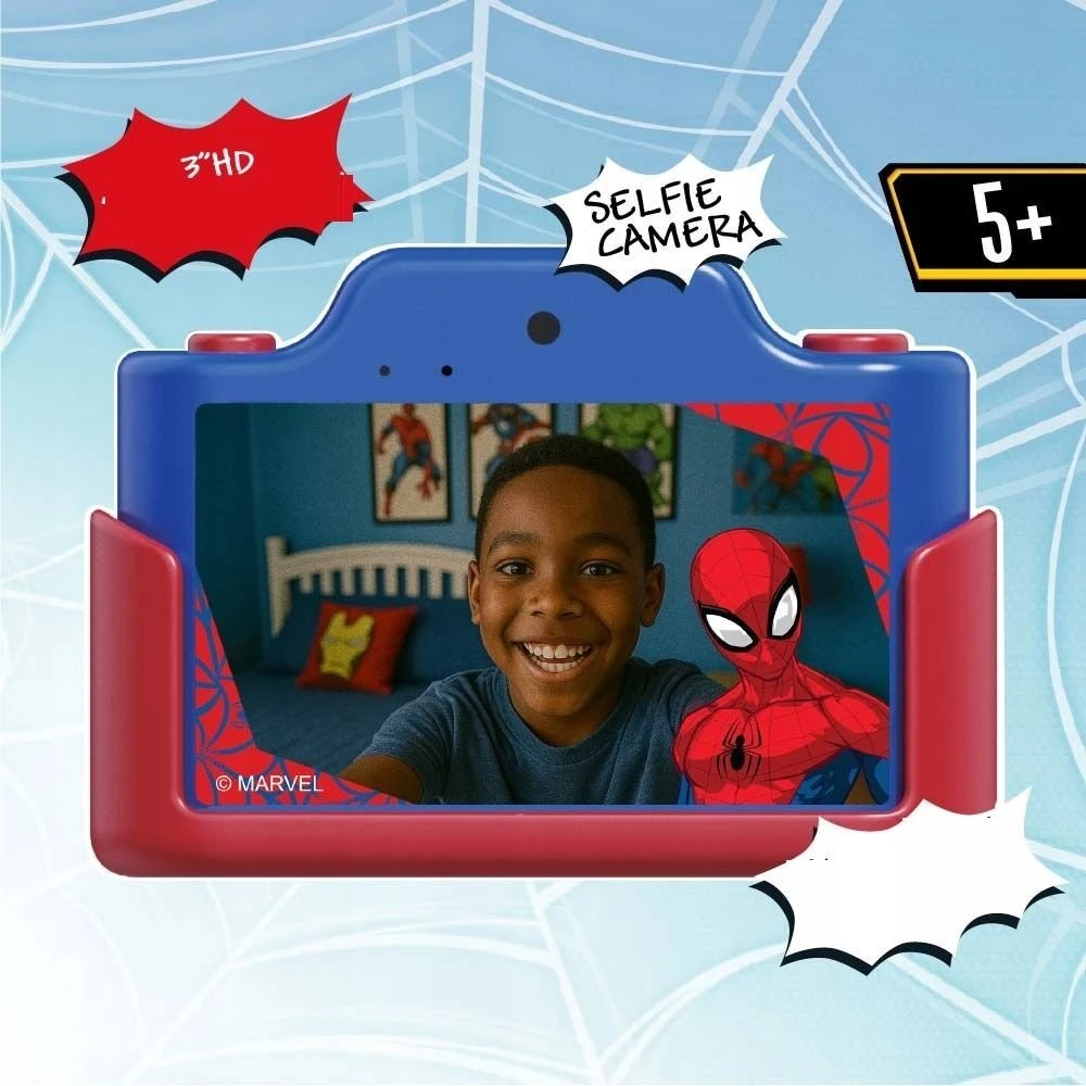 4Cv Mobile Skaitmeninis Aparat 32mp 1080p 3" Hd 2x Obiektyw Selfie + Karta 32gb / Model K / Spider-man