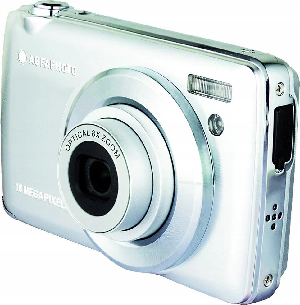 AgfaPhoto Agfa Photo DC8200 Sidabrinė + etui + karta SD 16GB