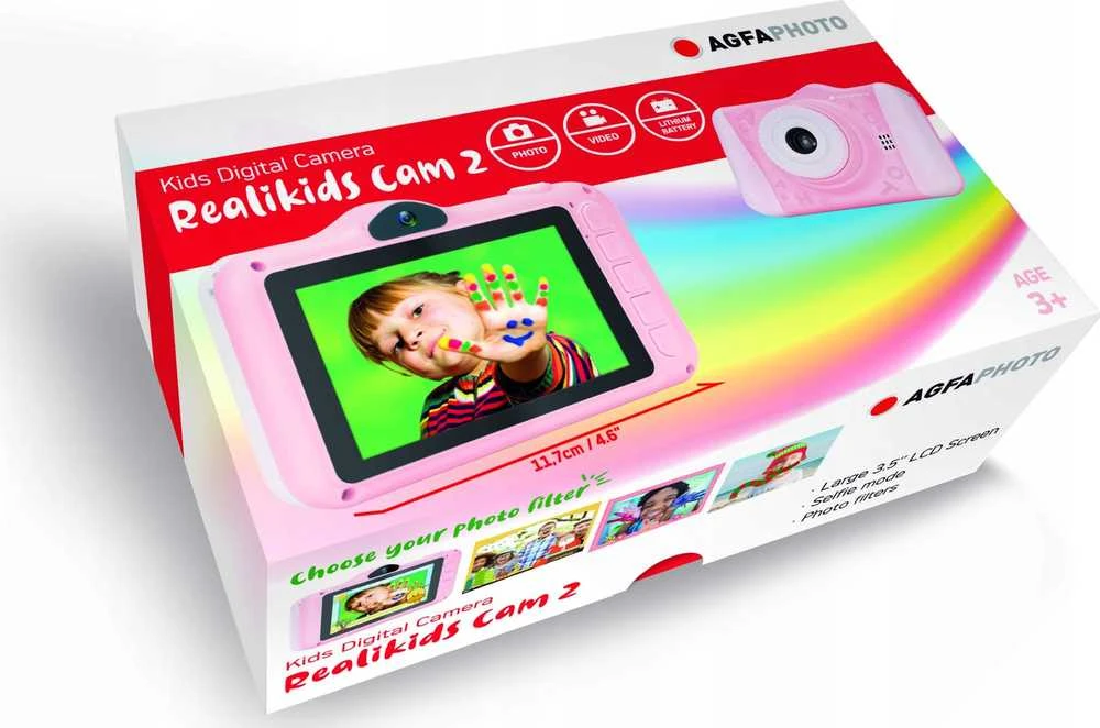 AgfaPhoto Agfa Photo Reali Kids Cam 2 Rožinė