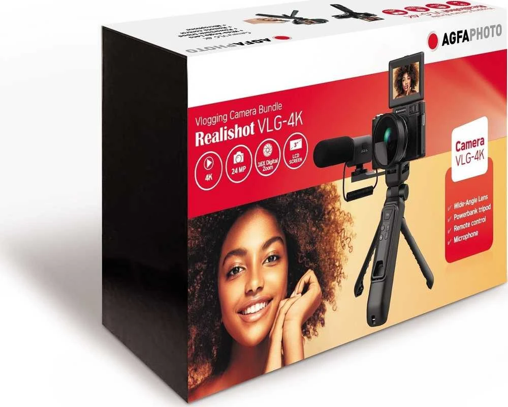 AgfaPhoto „Agfa Photo Realishot VLG-4K“ vaizdo tinklaraščių rinkinys