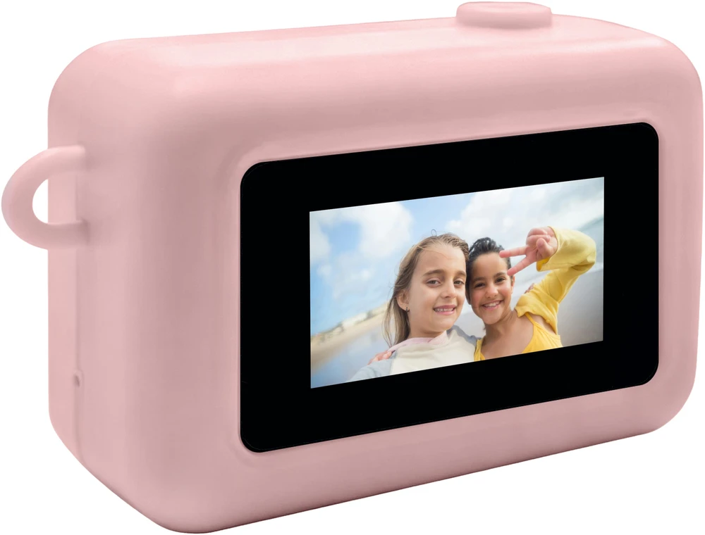 Skaitmeninis fotoaparatas Denver Mini aparat cyfrowy DMC-1003RO ROSE 0.3MPIX CMOS rožinė