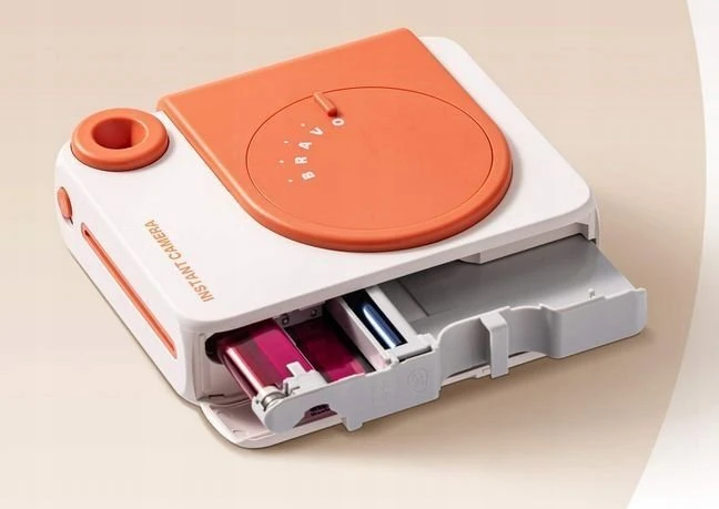 Impossible Neįmanoma skaitmeninė kamera 5MP kamera Nuotraukų spausdinimas iš telefono Spausdinimas Spalvota 3PASS Bluetooth + Kasetės / HANIN M6 / Mėlyna - Raudona