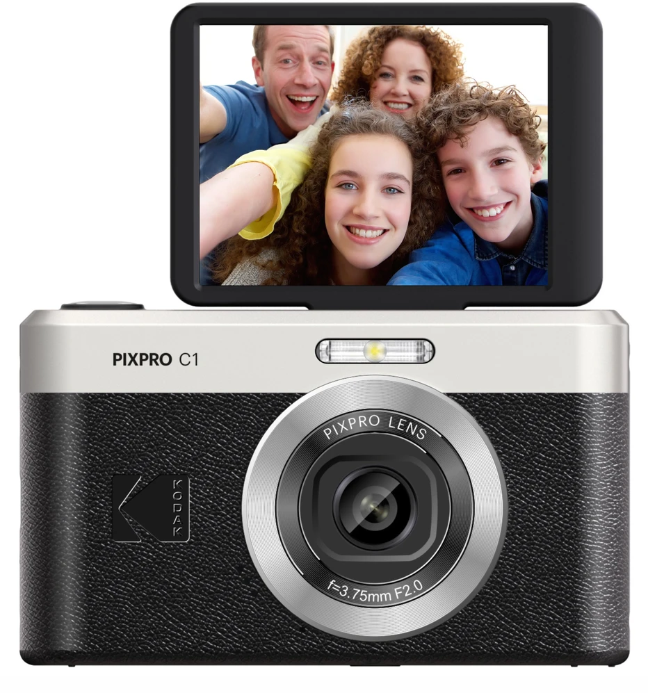 Kodak PixPro C1 Juodas + karta pamięci 16GB