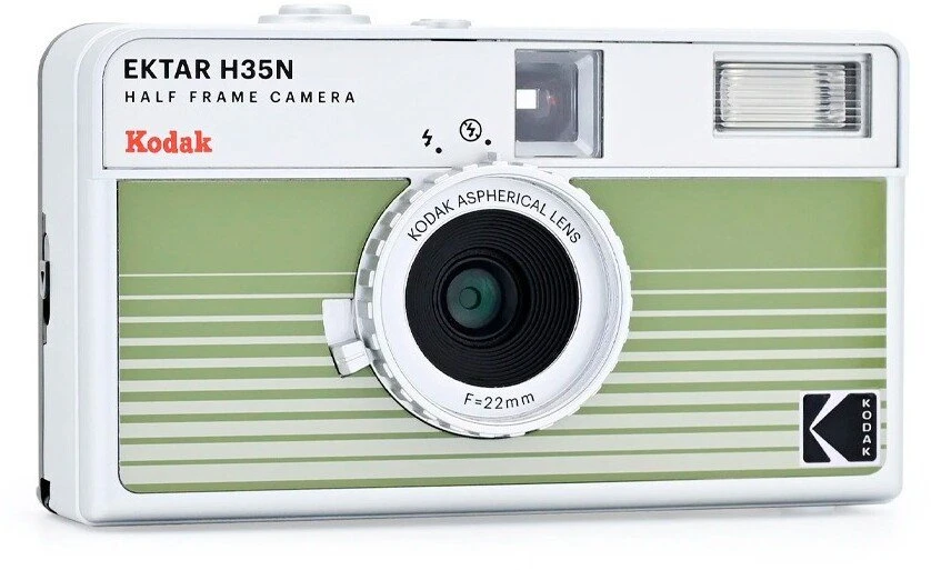 KODAK EKTAR H35N HF Film Camera Analogkamera-Set mit Kodak Ultramax, žalias strip