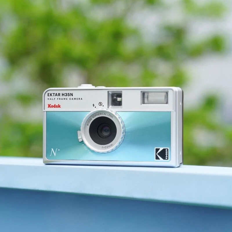Kodak EKTAR H35N Kompaktowa kamera filmowa 35 mm Mėlyna, Sidabrinė