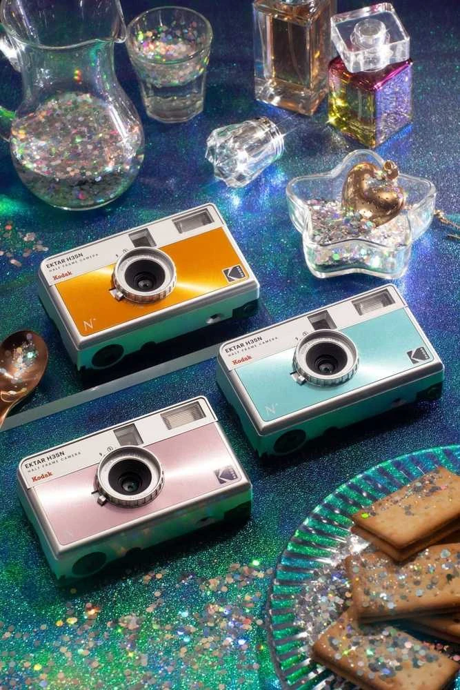 Kodak EKTAR H35N Camera Striped Juodas