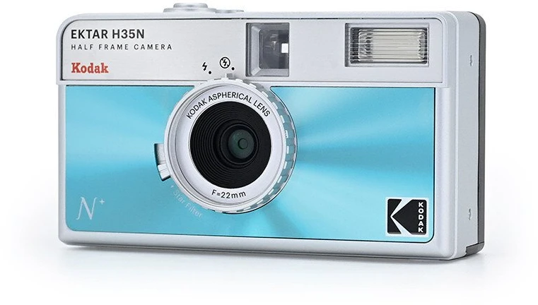 Kodak EKTAR H35N Kompaktowa kamera filmowa 35 mm Mėlyna, Sidabrinė