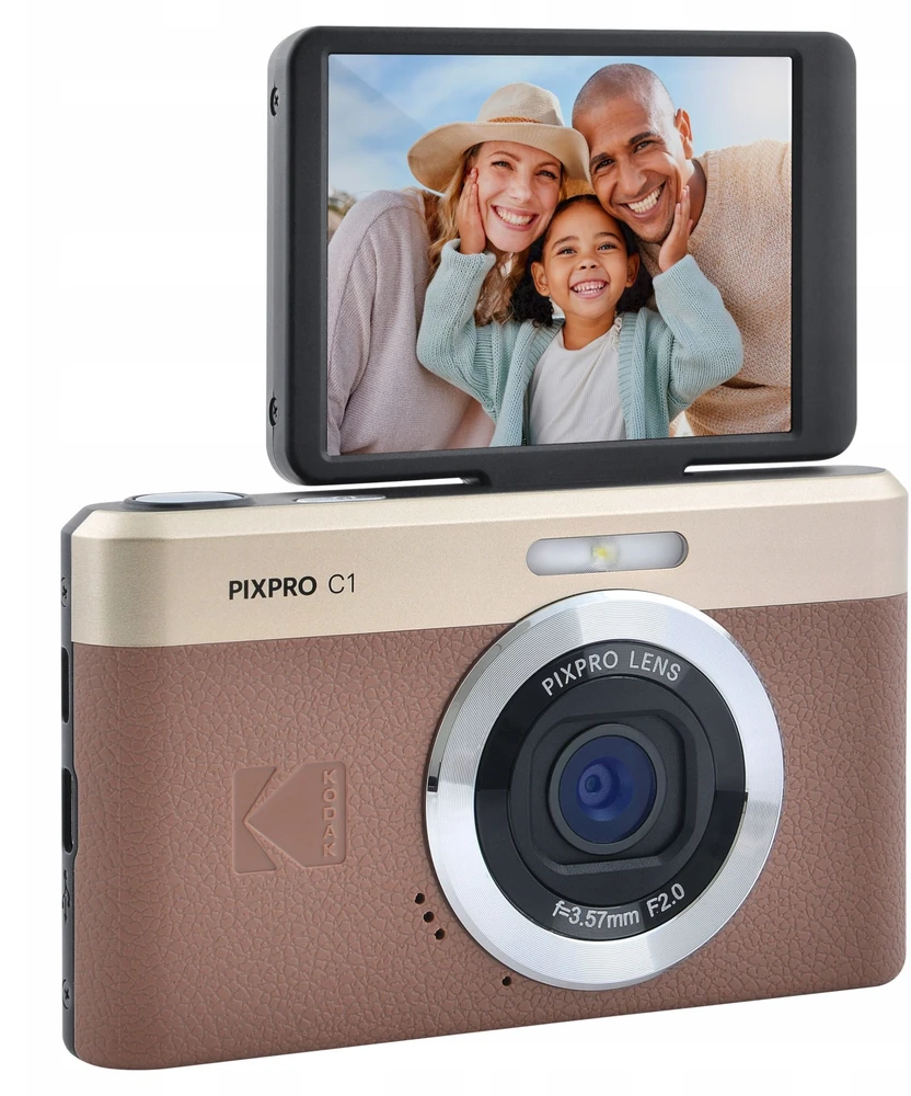 „Kodak PixPro C1 Raudona“ + 16 GB atminties kortelė
