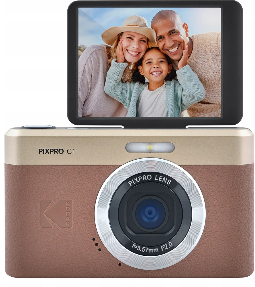 „Kodak PixPro C1 Raudona“ + 16 GB atminties kortelė