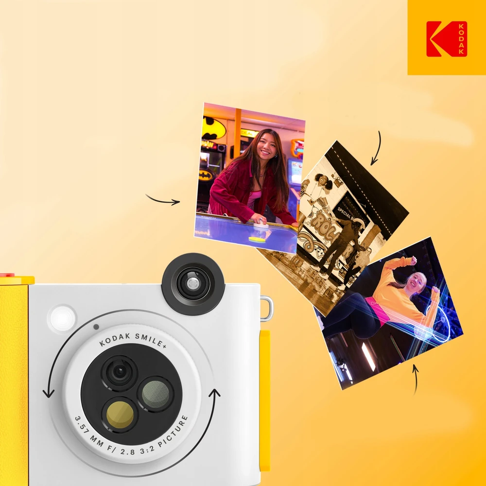 Kodak SMILE+ Momentinis fotoaparatas, 2x3'', Juoda