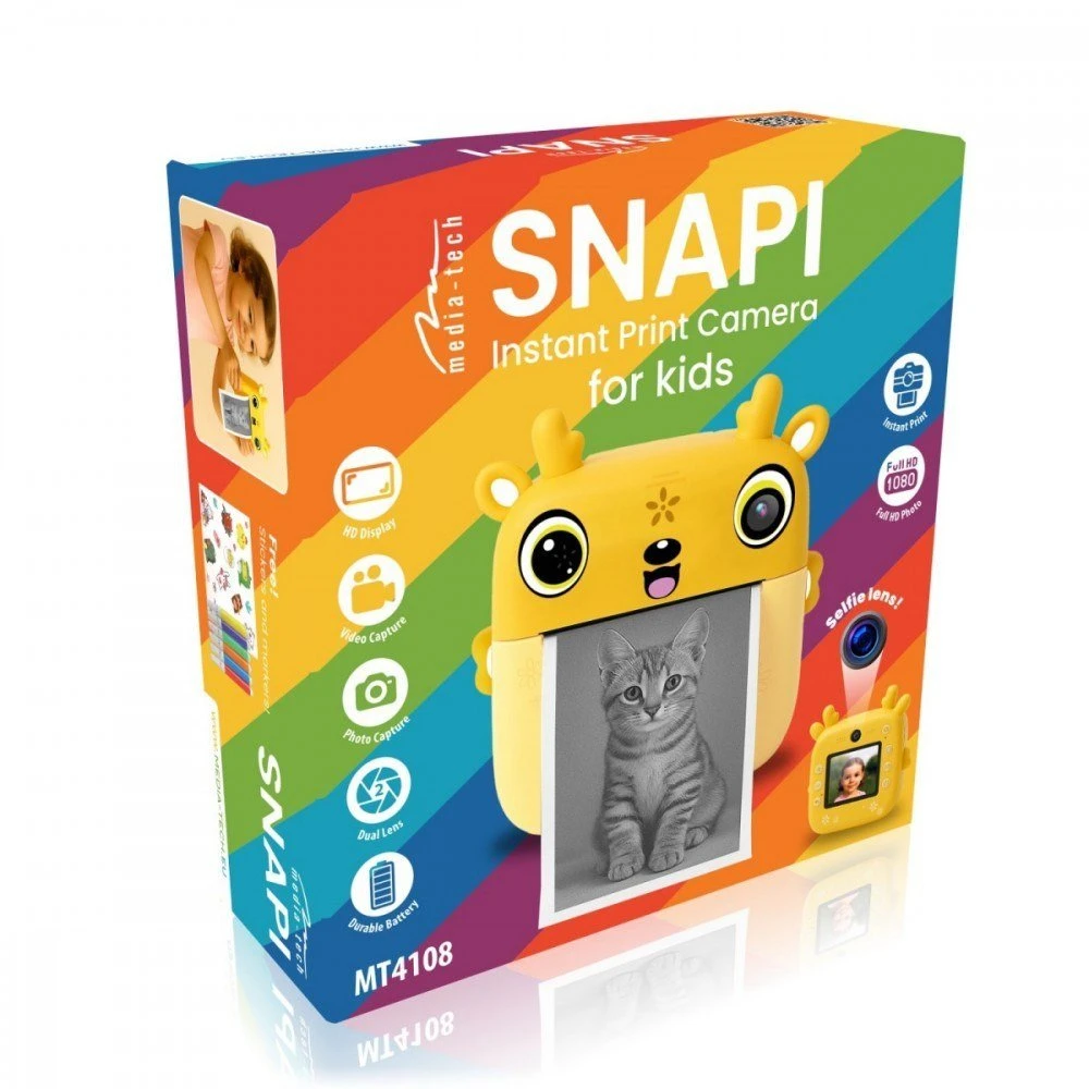 Media tech Digital kids’ camera with thermal spausdintuvas SNAPI MT4108