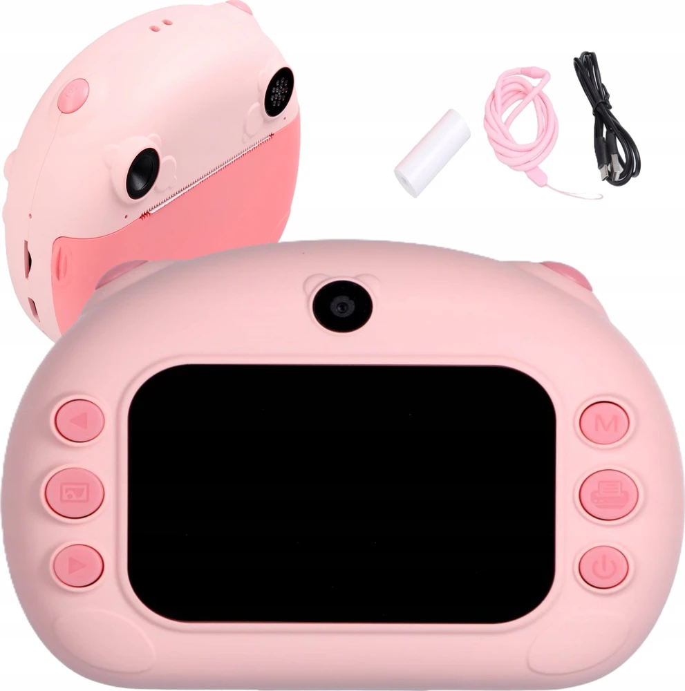 Oem Digital kids camera with spausdintuvas KDC-0013B pink