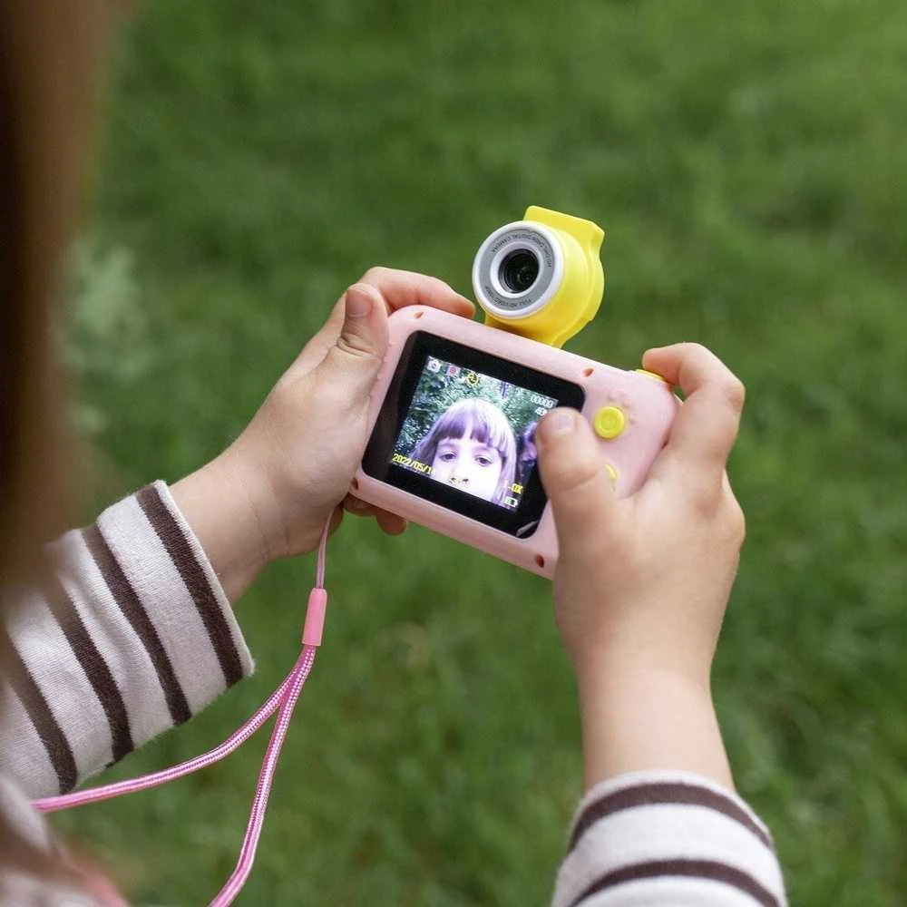 Skaitmeninis fotoaparatas Shona KIDCAM KC02 vaikiškas fotoaparatas ROŽINIS
