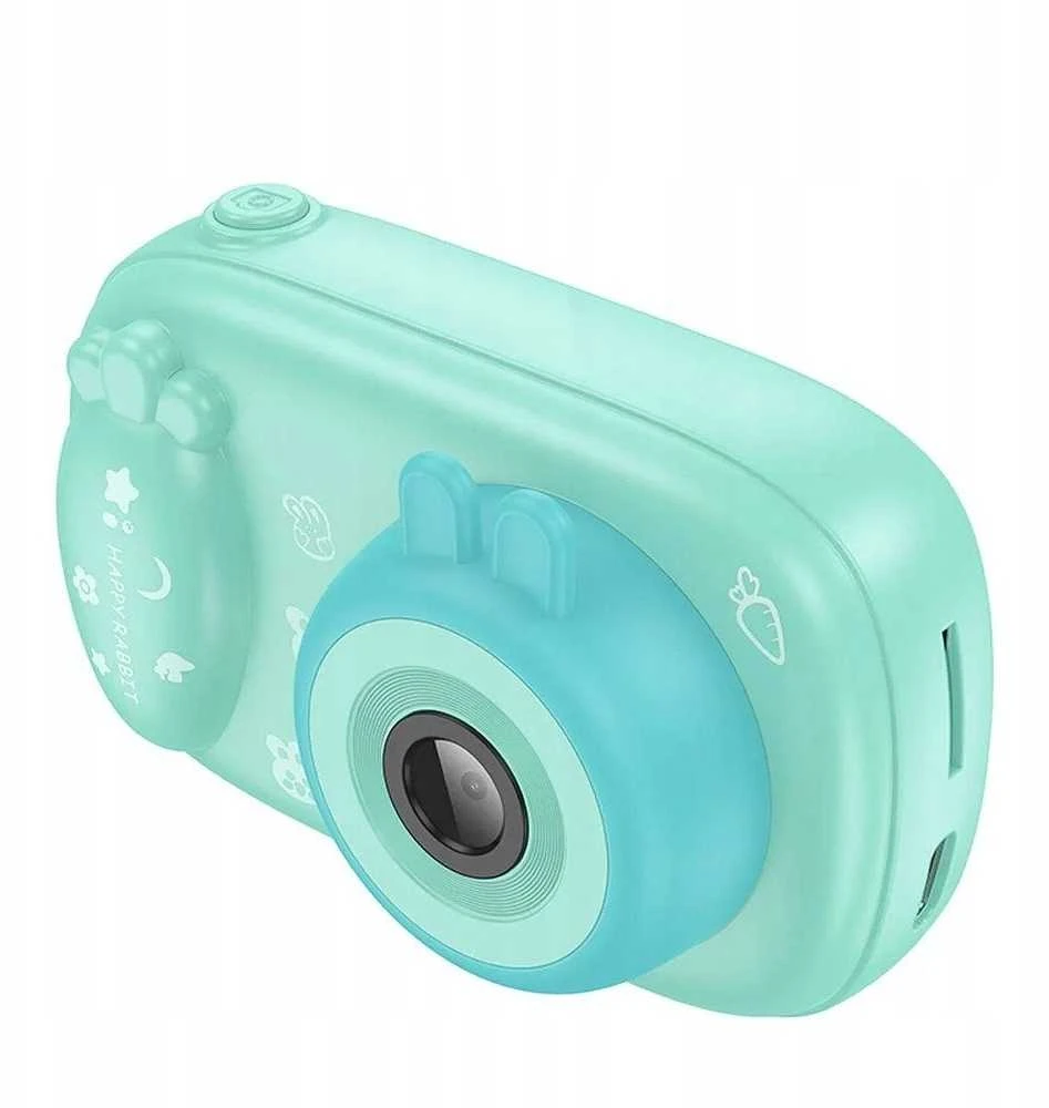 Skaitmeninis vaikiškas fotoaparatas su asmenukių funkcija Hoco 1MP 2,0" HD Ready DV205 mėlynas