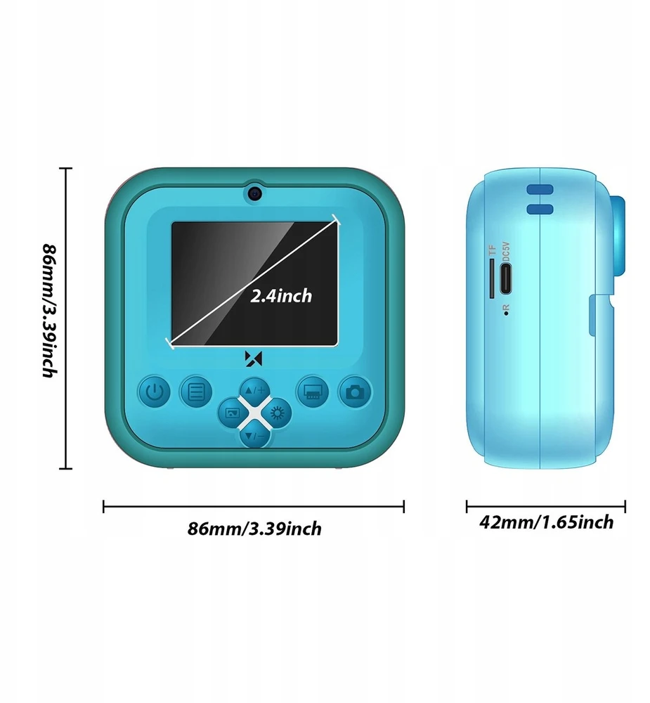 Wozinsky WDT-04 Thermal Spausdintuvas Camera for Kids - Žalias