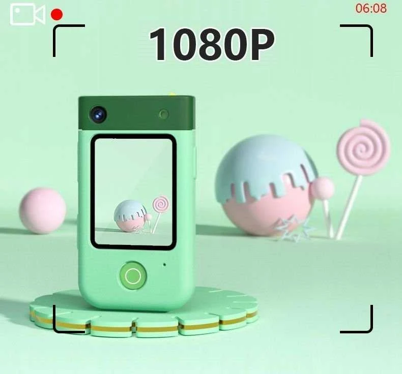 Skaitmeninis fotoaparatas Xrec Aparat Skaitmeninis 48mp Kamera 1080p Dla Dziecka Gry Žibintuvėlis Mp3 Žadintuvas Telefonas / Bls-i9 / Mėlyna Kotek