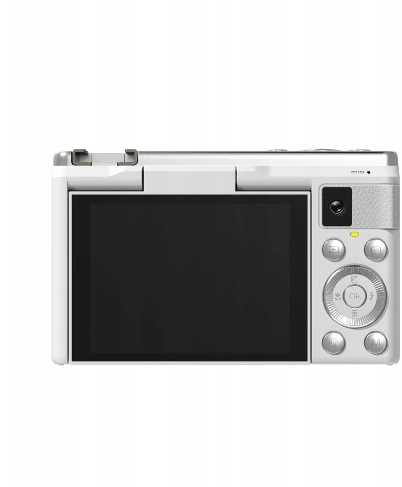 Skaitmeninis fotoaparatas Xrec C89 64mp 4k 10x zoom optyczny sukamasis ekran LCD 3,2" balta (SB11827)