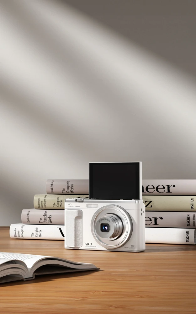 „Xrec“ skaitmeninis fotoaparatas „Xrec C89“, 64 megapikselių, 4k, 10 kartų optinis priartinimas, besisukantis LCD ekranas, 3,2 colio / C89 / juodas