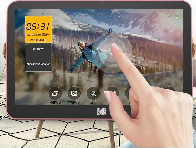 Nuotraukų rėmelis Ramka cyfrowa Kodak LED HD 10'' WiFi 13GB Žydra