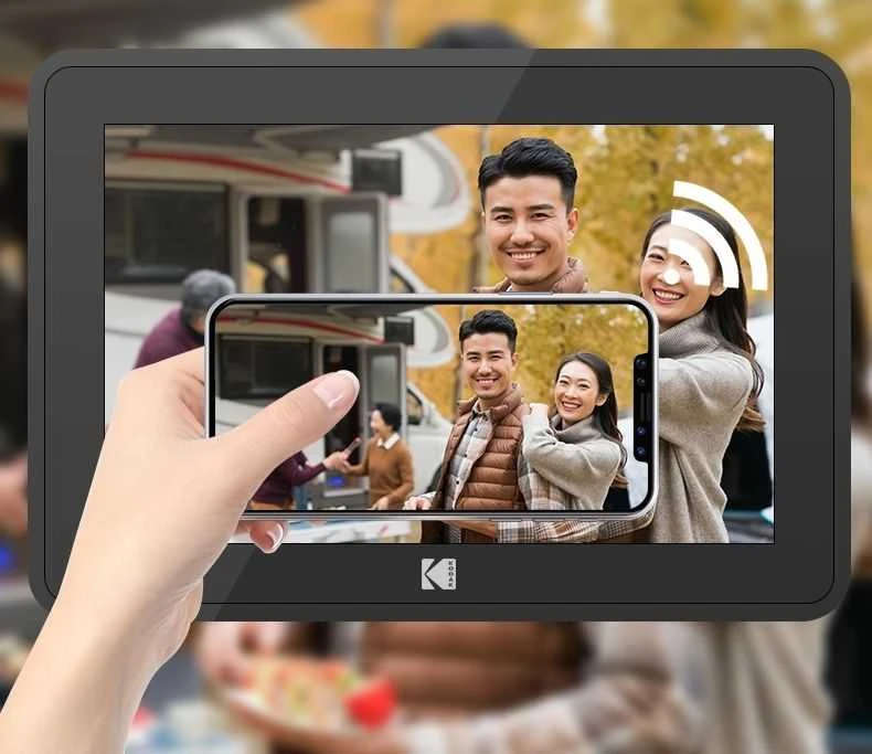 Nuotraukų rėmelis Ramka cyfrowa Kodak LED HD 10'' WiFi 10GB RCF-106 Baltas