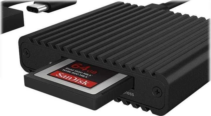 Icy Box RaidSonic ICYBOX IB-CR404-C31 Išorinis kelių kortelių skaitytuvas USB 3.0 Type-C CF Express