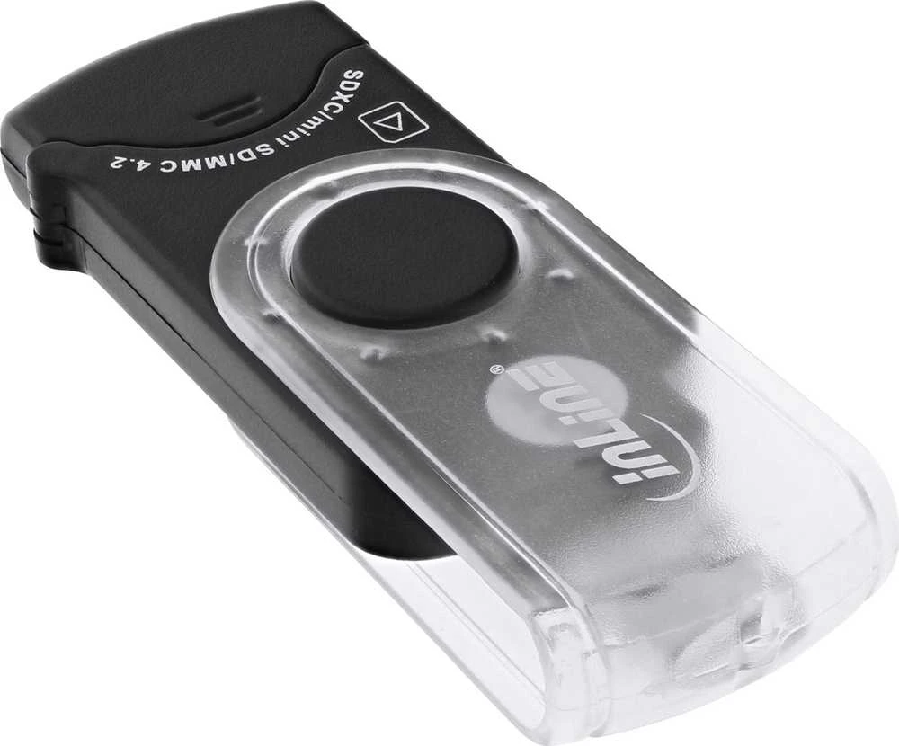 Skaitytuvas InLine® Mobilus kortelių skaitytuvas USB 3.0, skirtas SD/SDHC/SDXC, Micro SD