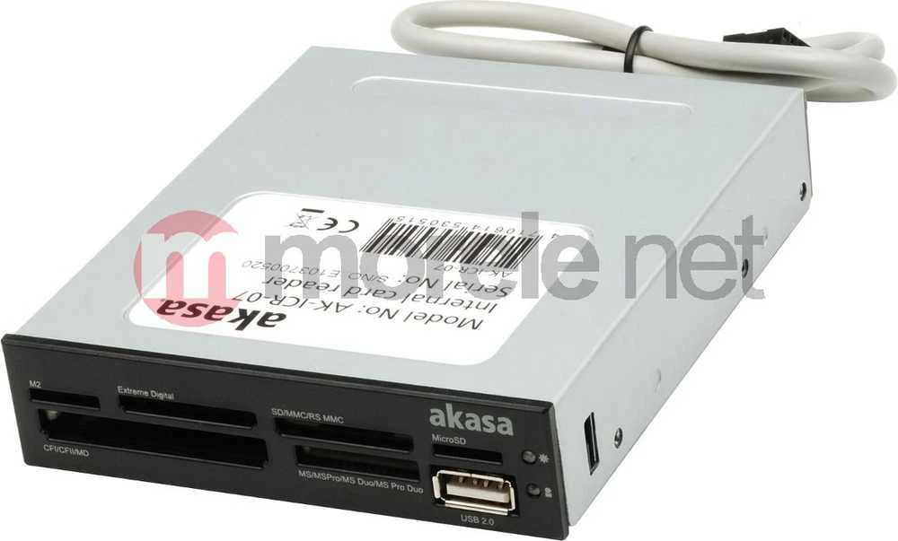 Atminties kortelė Akasa AK-ICR-07 Internal 6-Port Card Reader 3,5 – juodas