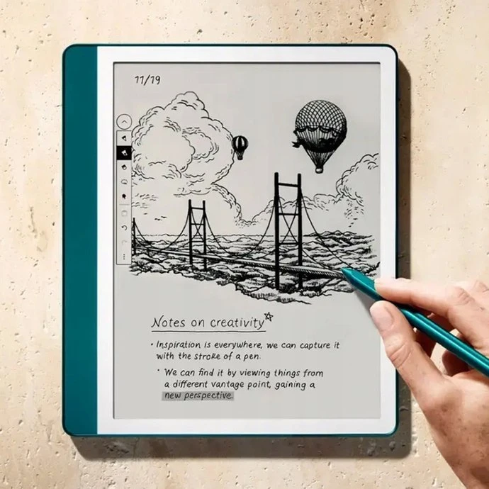 „Amazon Kindle Scribe“ el. knygų skaitytuvas 10,2 colio, 64 GB, „Wi-Fi“ + įkroviklis, 20 W, Žalias
