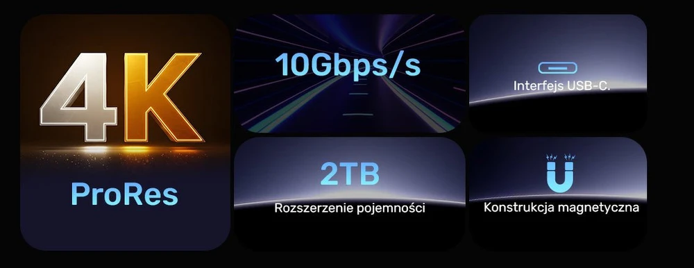 „Unitek“ magnetinis CF Express B tipo kortelių skaitytuvas
