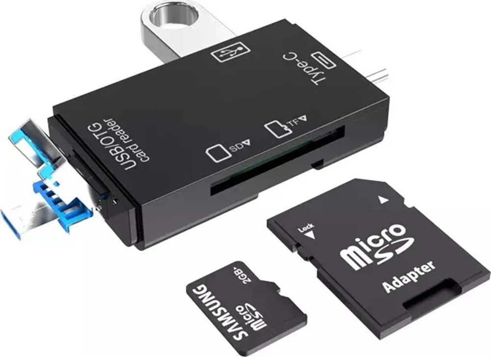 ATL Juodas universalus atminties kortelių skaitytuvas