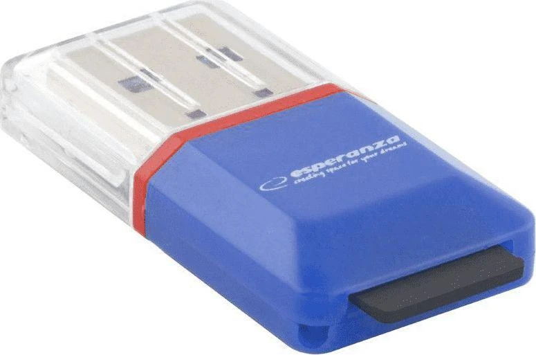Esperanza MicroSD EA134B Mėlynas USB2.0 (MicroSD Pen Drive)