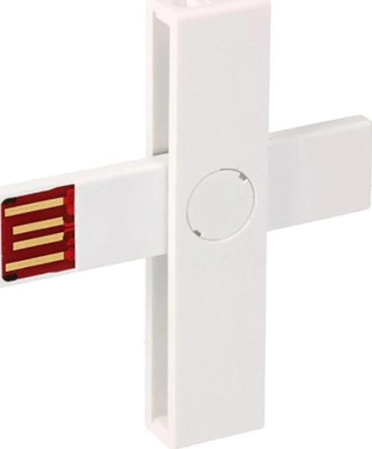 Pluss Id +ID Smart Card Reader baltas, BLISTER