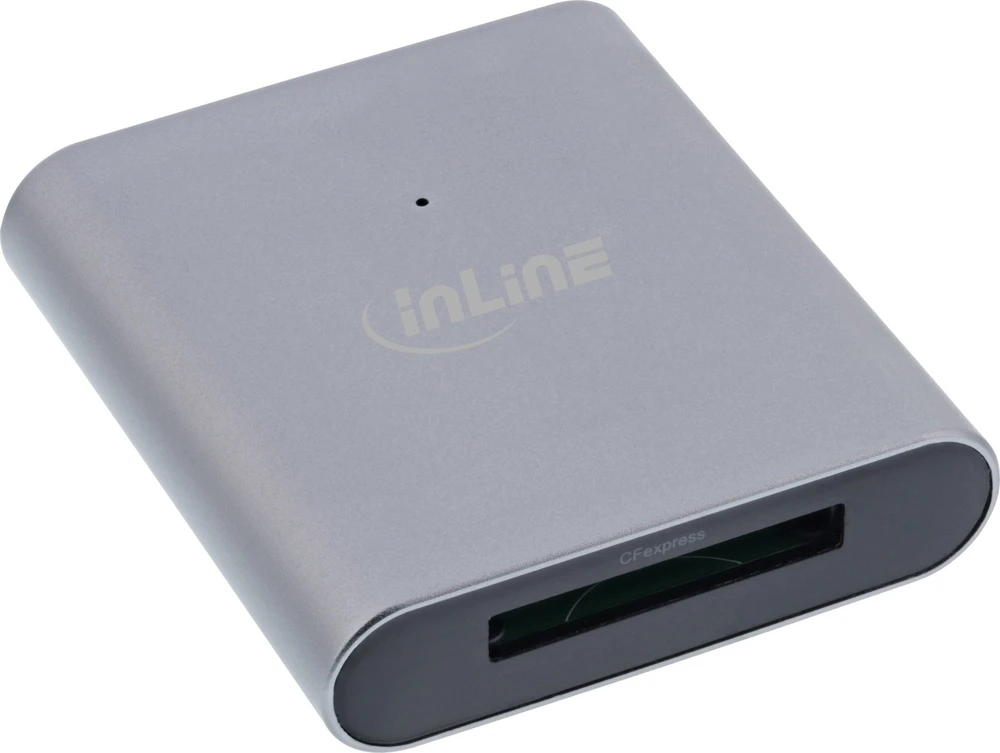 Skaitytuvas InLine® kortelių skaitytuvas USB 3.2 USB Type-C arba USB A, skirtas CFexpress Type-B kortelėms