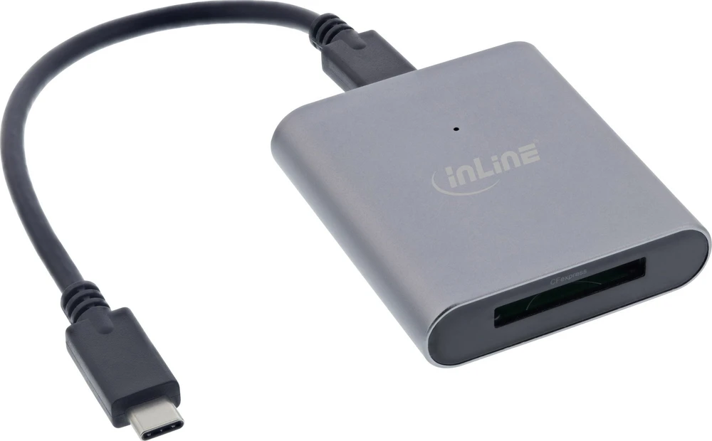 InLine CFexpress Type-B kortelių skaitytuvas su USB-C laidu