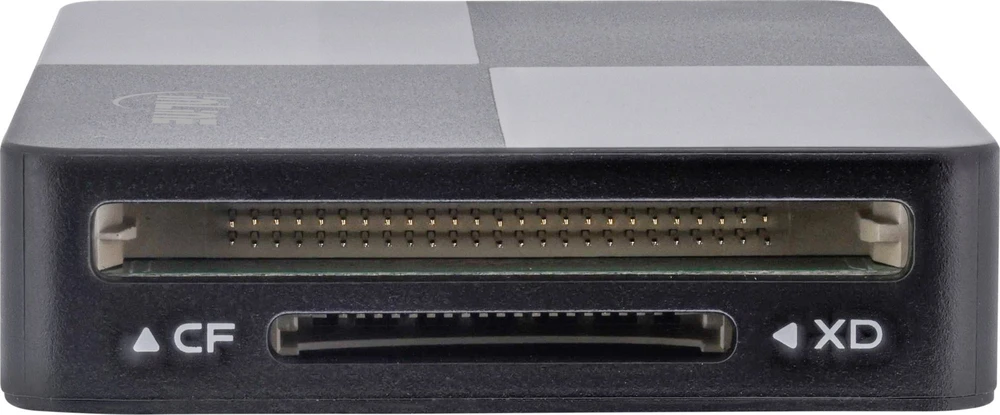 „Skaitytuvas InLine® USB 3.2 Multi Cardreader Hub“, SD/TF/MS/XD/CF, 3 prievadų USB-A, dvigubas